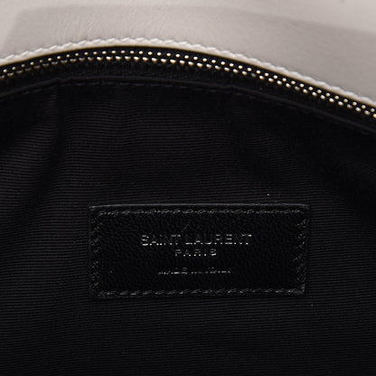 Saint Laurent Calfskin Y Quilted Monogram Loulou Shoulder Bag Porcellana 7 of 11