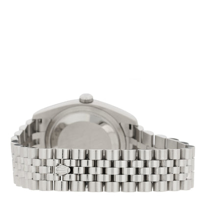 Rolex Stainless Steel 18K White Gold Diamond 36mm Oyster Perpetual Datejust Watch Silver 116234 3 of 5