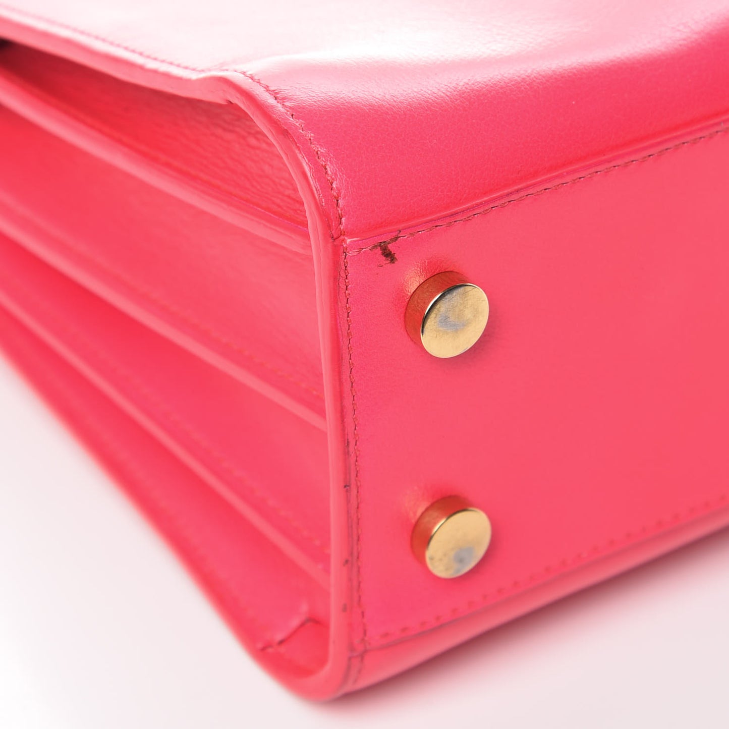 Calfskin Nano Sac De Jour Fluo Pink