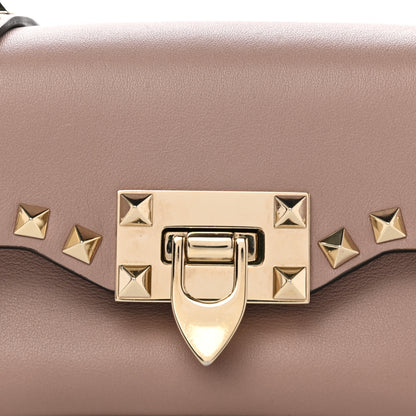 Valentino Garavani Calfskin Mini Rockstud Crossbody Bag Poudre 7 of 11