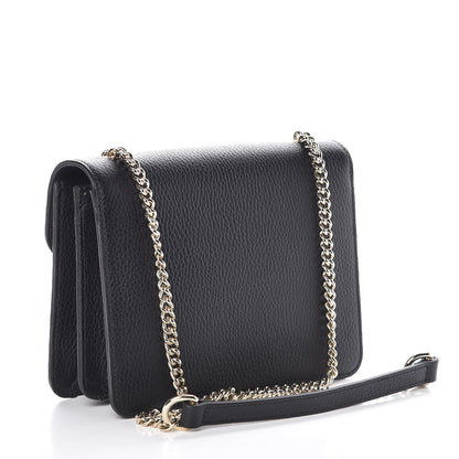 Gucci Dollar Calfskin Small Interlocking G Shoulder Bag Black 3 of 7