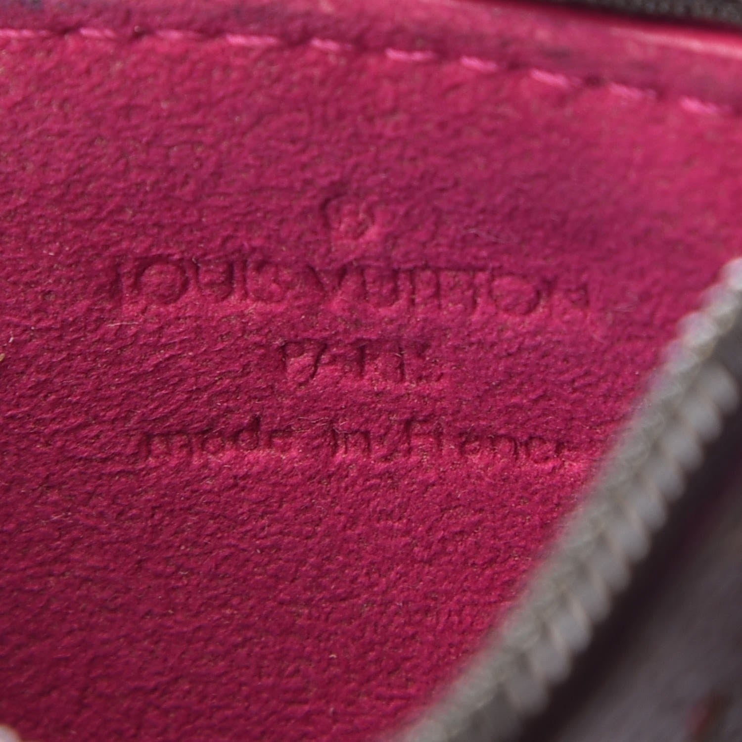 Louis Vuitton Monogram Perforated Key Pouch Fuchsia 5 of 9