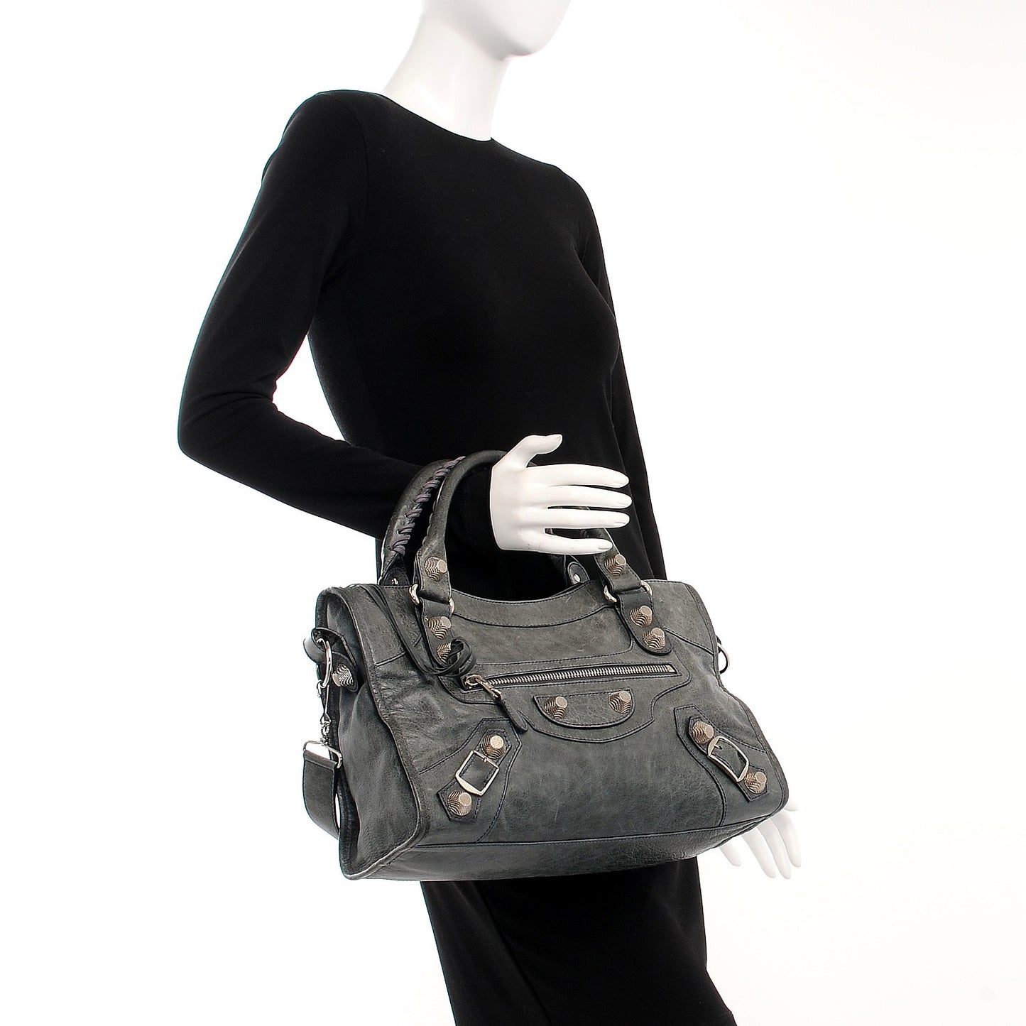 Agneau Giant 21 Silver Hardware City Anthracite