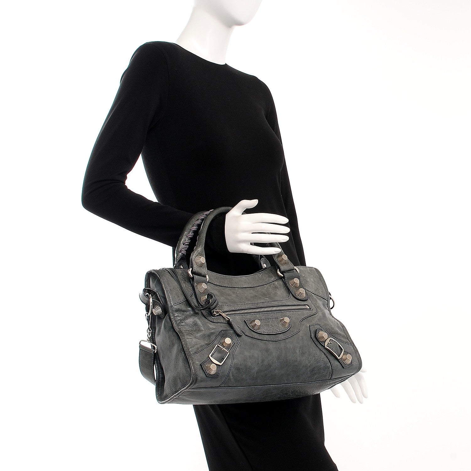 Balenciaga Agneau Giant 21 Silver Hardware City Anthracite 3 of 9