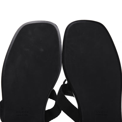 Gucci Patent Calfskin Cardinal Thong Sandals 9.5 Black 8 of 8