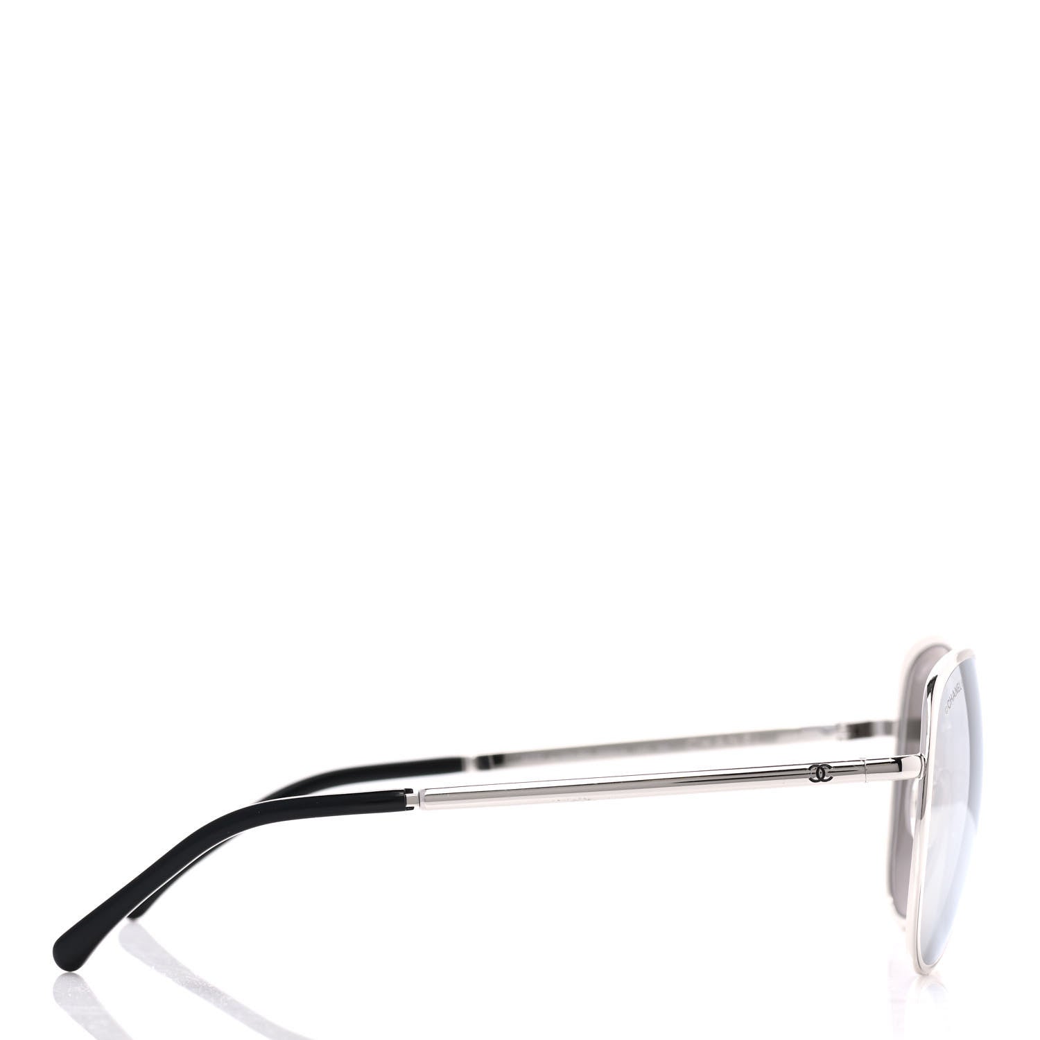 Chanel Mirrored Pilot Summer Sunglasses 4223 Silver 3 of 8