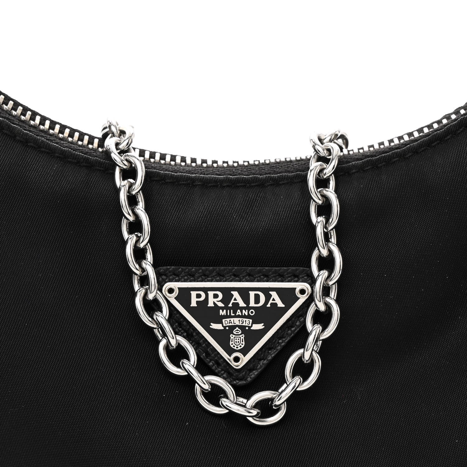 Prada Nylon Re-Edition 2005 Shoulder Bag Black 8 of 11