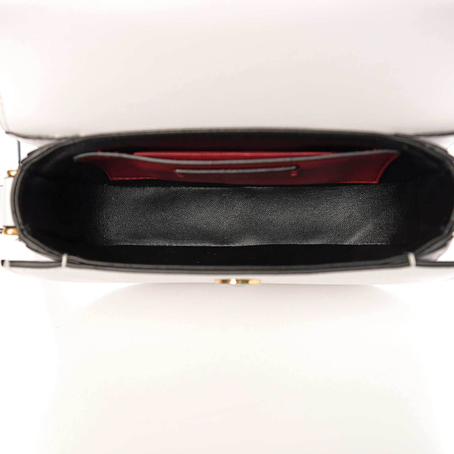 Calfskin Small Supervee Crossbody Bag Optic White