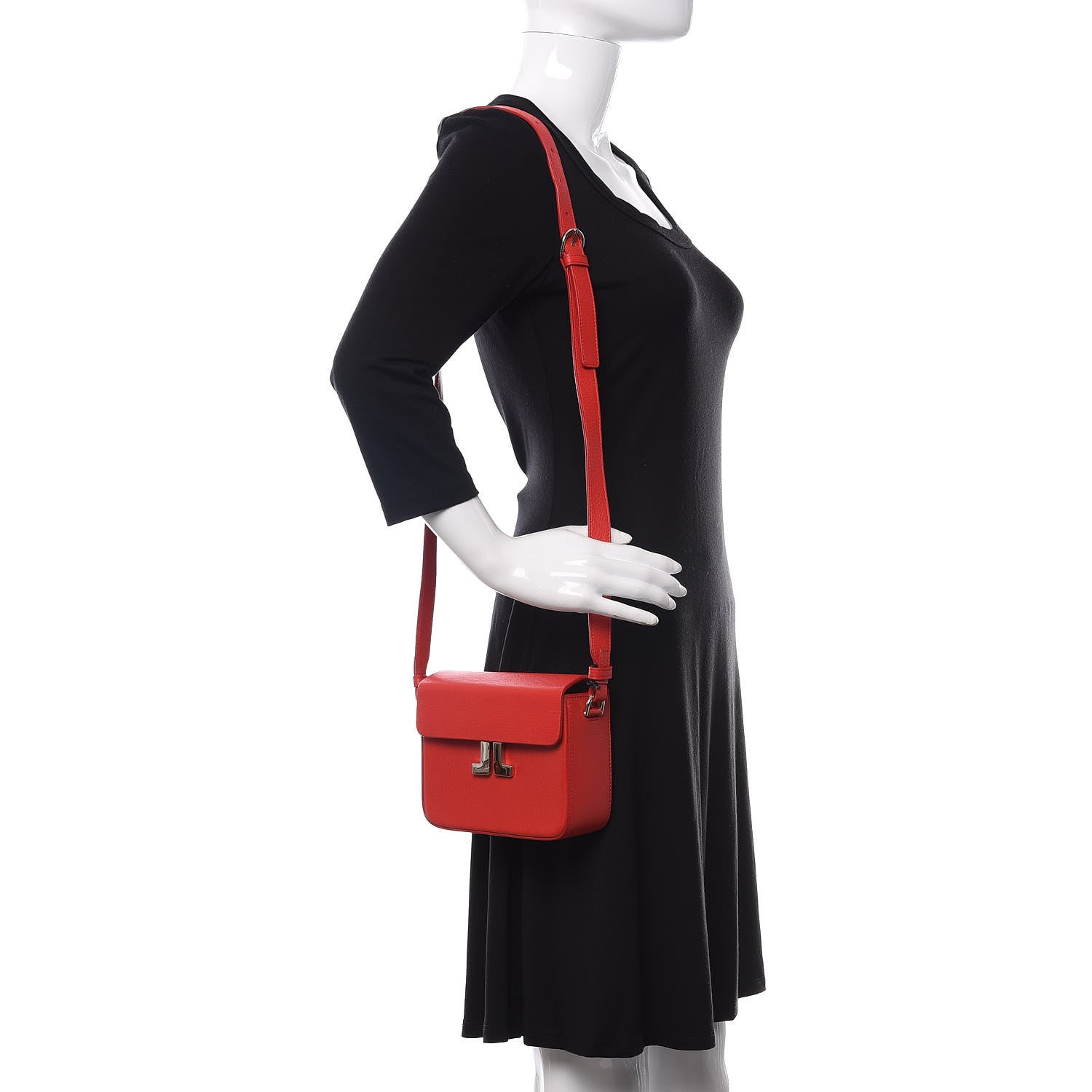 Lanvin Goatskin JL Carnet Crossbody Red 2 of 10