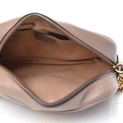 Gucci Calfskin Matelasse Small GG Marmont Chain Shoulder Bag Porcelain Rose 5 of 12