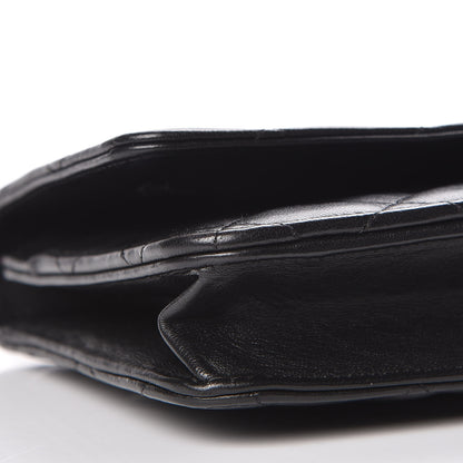 Chanel Lambskin Quilted Wallet On Chain WOC Black 9 of 11
