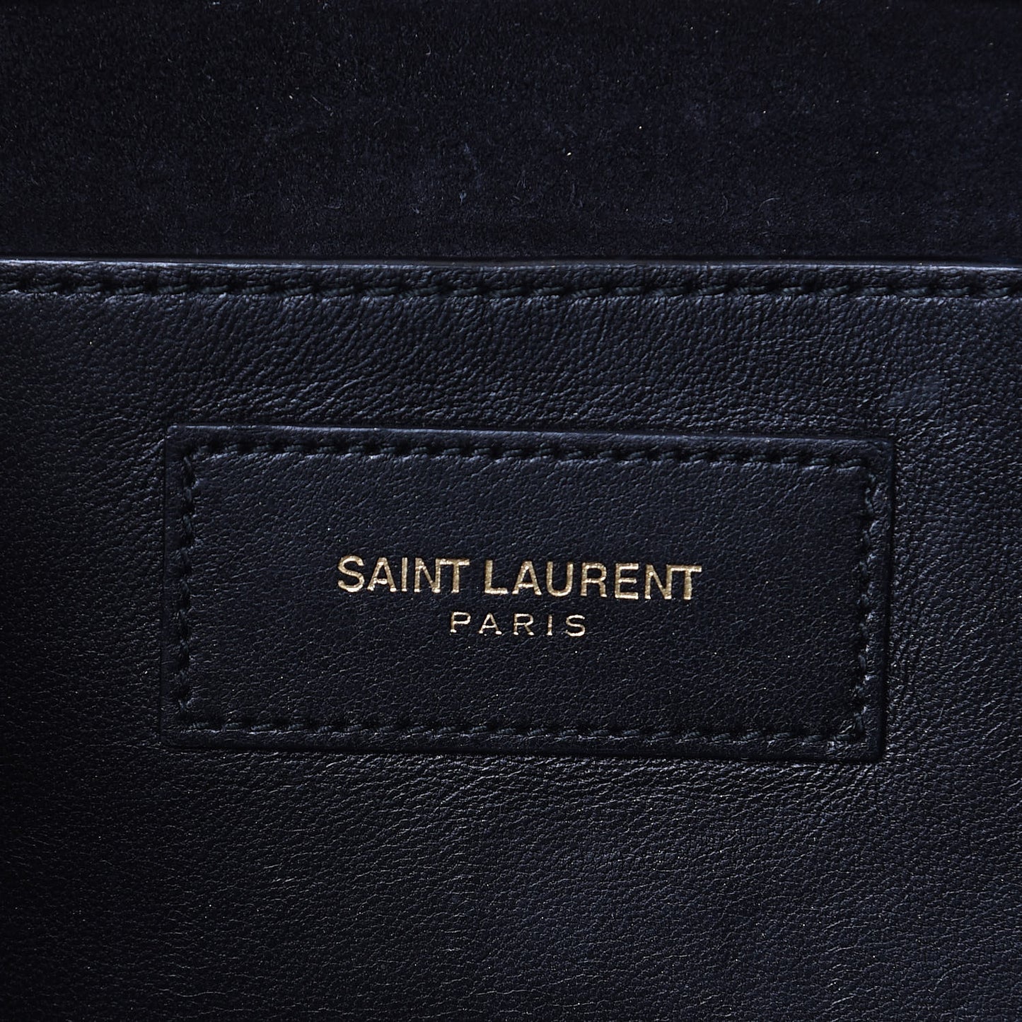 Metallic Calfskin Monogram Cassandre Clutch Gold