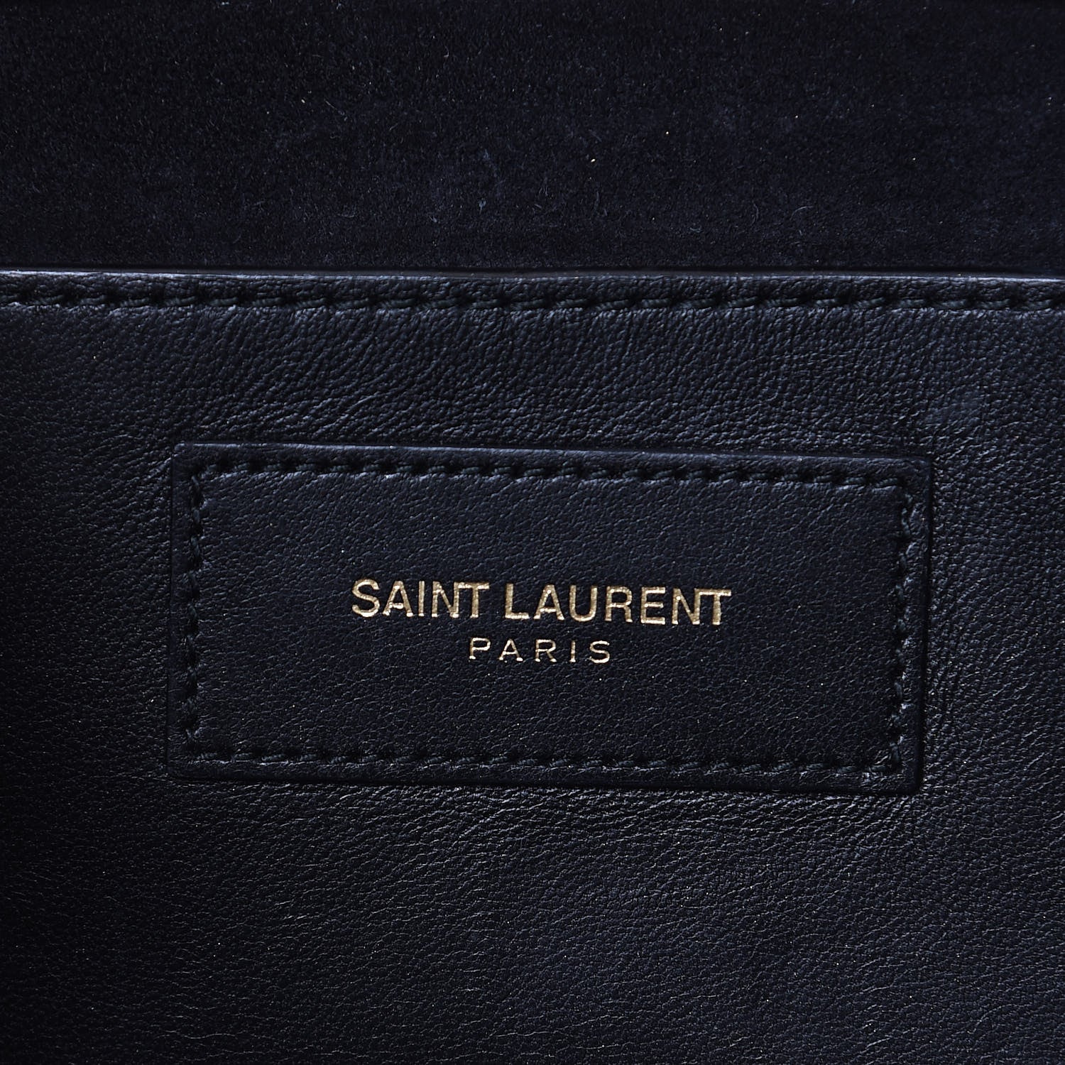 Saint Laurent Metallic Calfskin Monogram Cassandre Clutch Gold 6 of 14