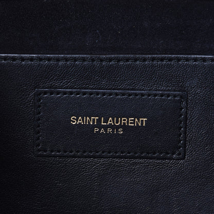 Saint Laurent Metallic Calfskin Monogram Cassandre Clutch Gold 6 of 14