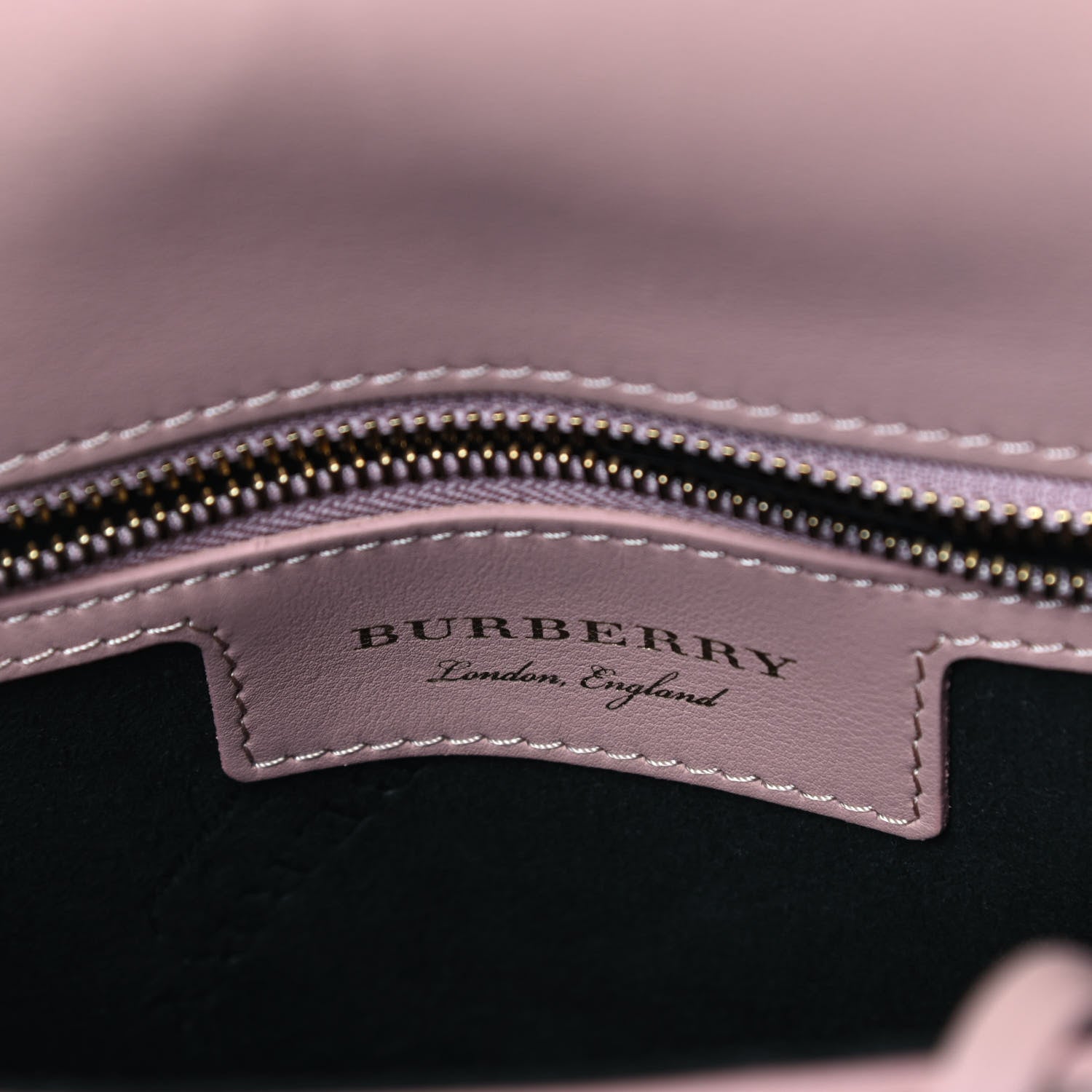 Burberry Trench Calfskin Small DK88 Top Handle Bag Ash Rose 7 of 10