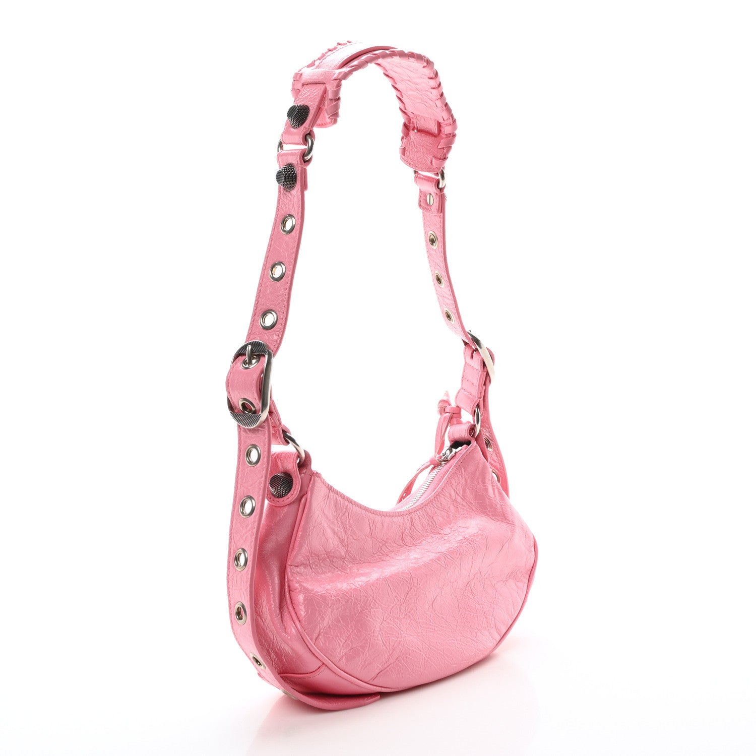 Balenciaga Agneau Arena Le Cagole Shoulder Bag XS Candy Pink 3 of 11