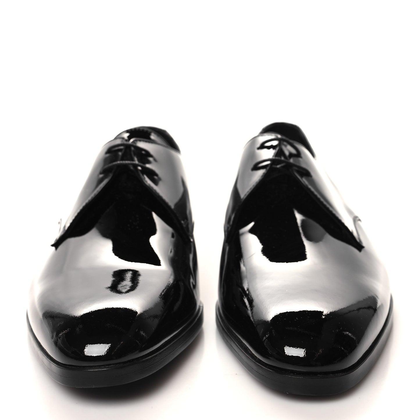 Patent Lace Up Wyatt 25 Derby Shoes 41 Black