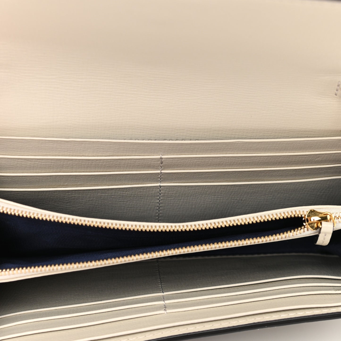 GG Supreme Monogram Textured Calfskin Web Jackie 1961 Chain Wallet Beige Ebony Mystic White