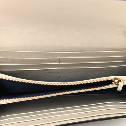 Gucci GG Supreme Monogram Textured Calfskin Web Jackie 1961 Chain Wallet Beige Ebony Mystic White 5 of 10