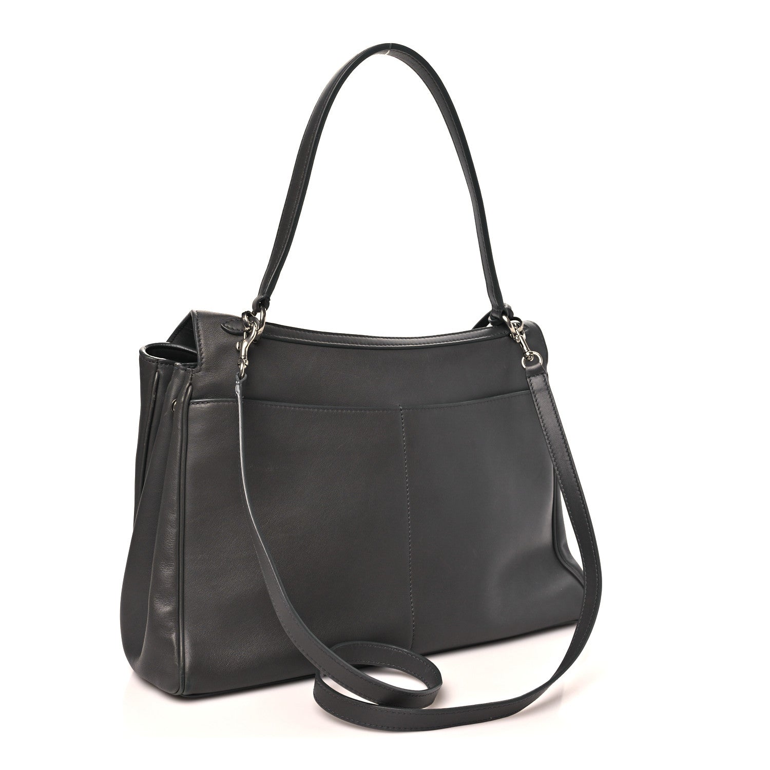 Balenciaga Natural Smooth Calfskin Medium Rodeo Top Handle Handbag Grey 3 of 11