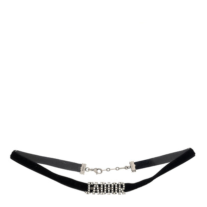 Christian Dior DIOR Velvet Crystal J’Adior Choker Necklace  Black 3 of 4