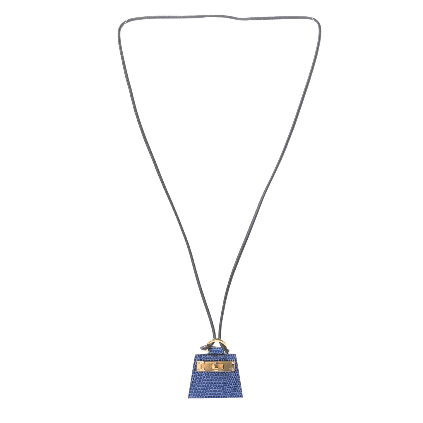Lizard Small Monpetitkelly Pendant Necklace Bleu Saphir
