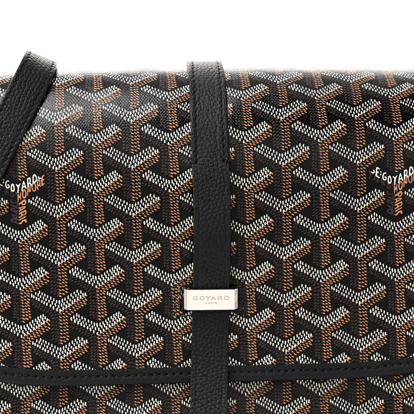 Goyardine Belvedere II MM Messenger Bag Black