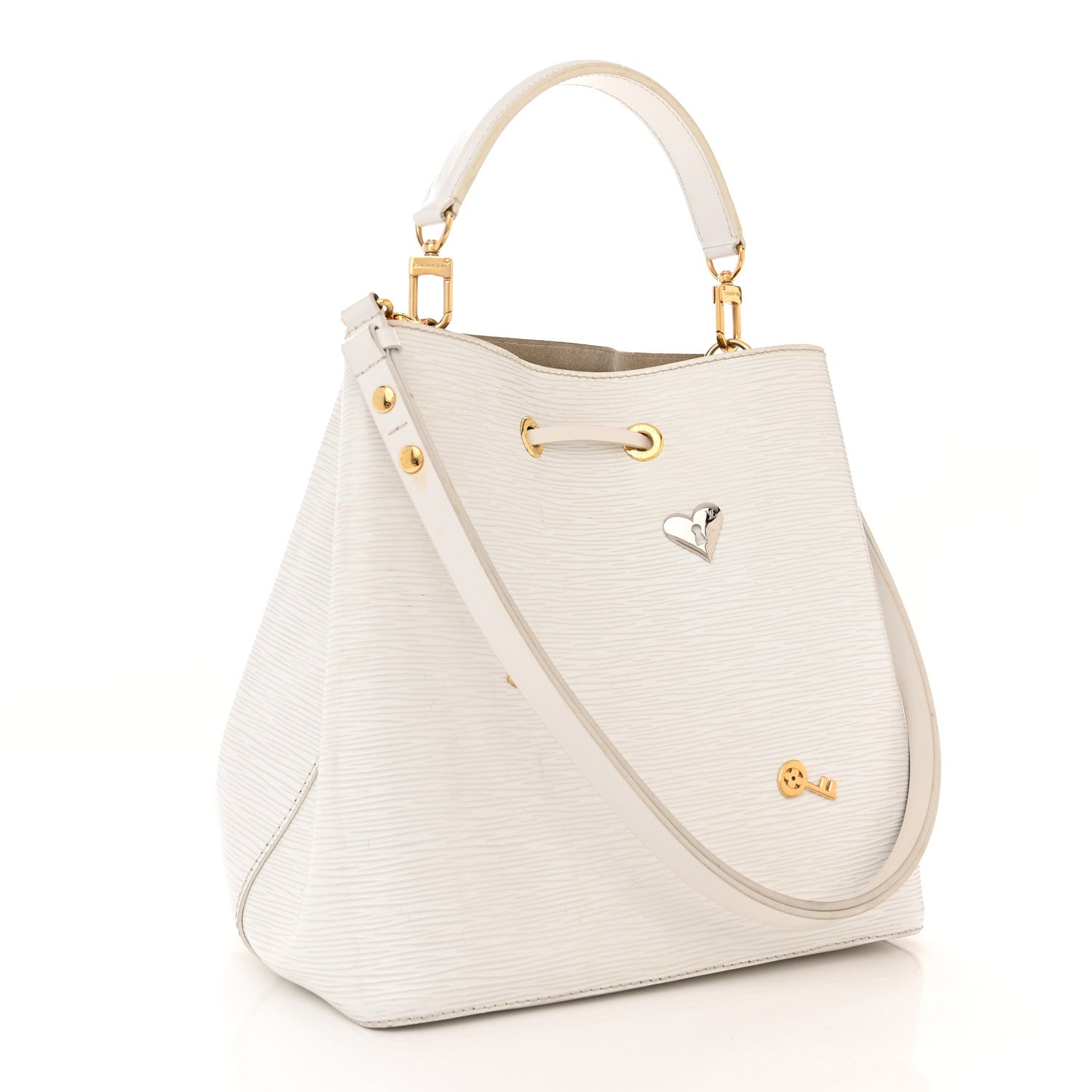 Louis Vuitton Epi Love Lock NeoNoe White 3 of 15