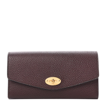 Mulberry Grain Vegetable Tanned Calfskin Darley Wallet Oxblood 1 of 7