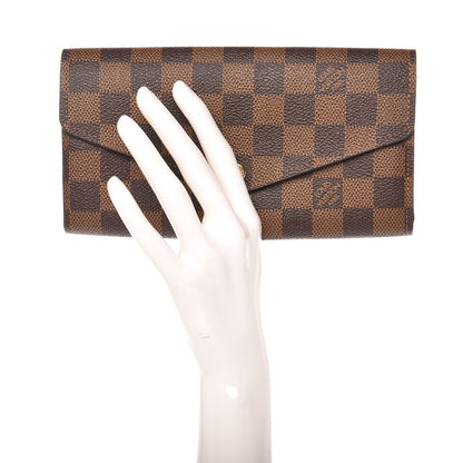 Louis Vuitton Damier Ebene Sarah Wallet NM 2 of 6