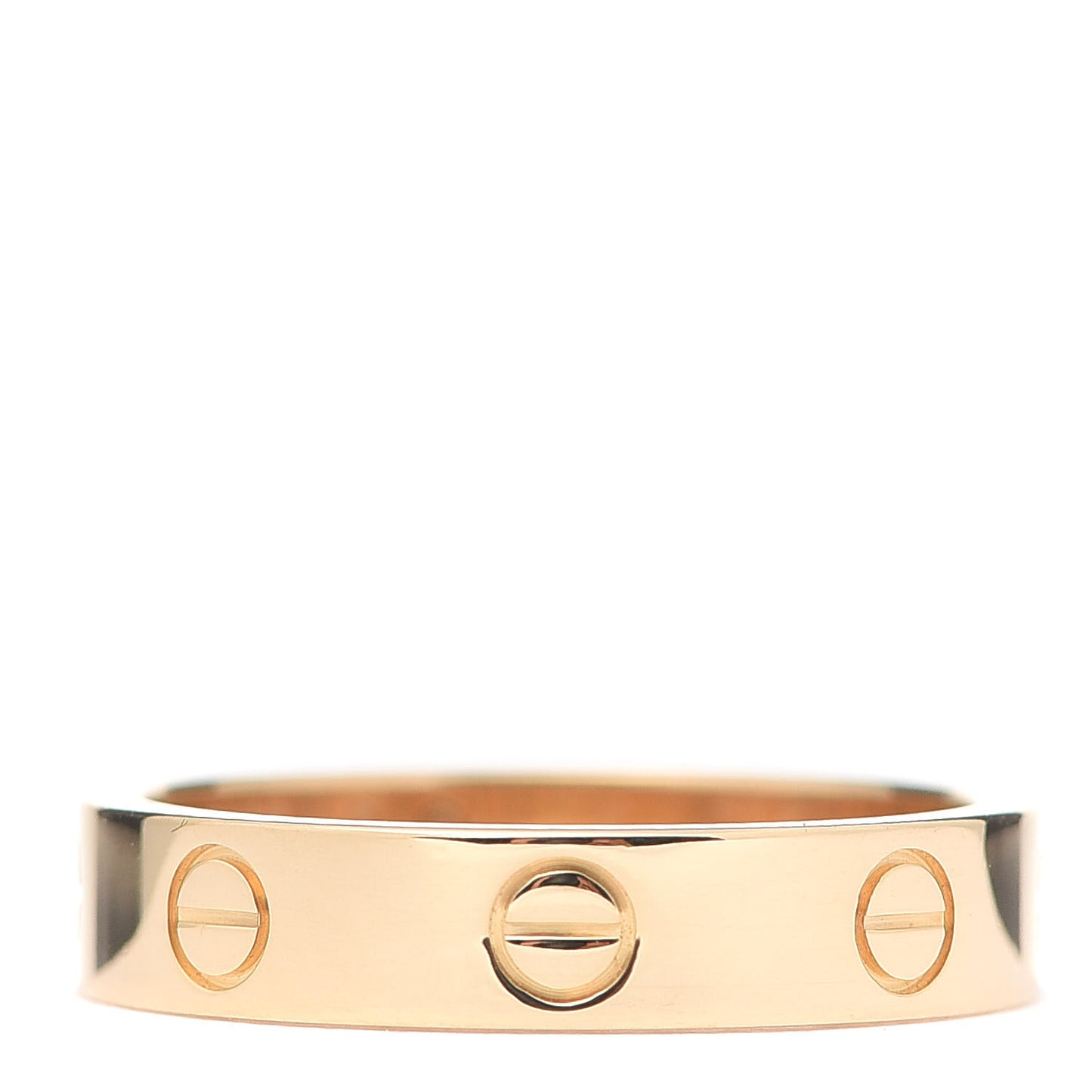 18K Yellow Gold Diamond 4mm LOVE Wedding Band Ring 52 6