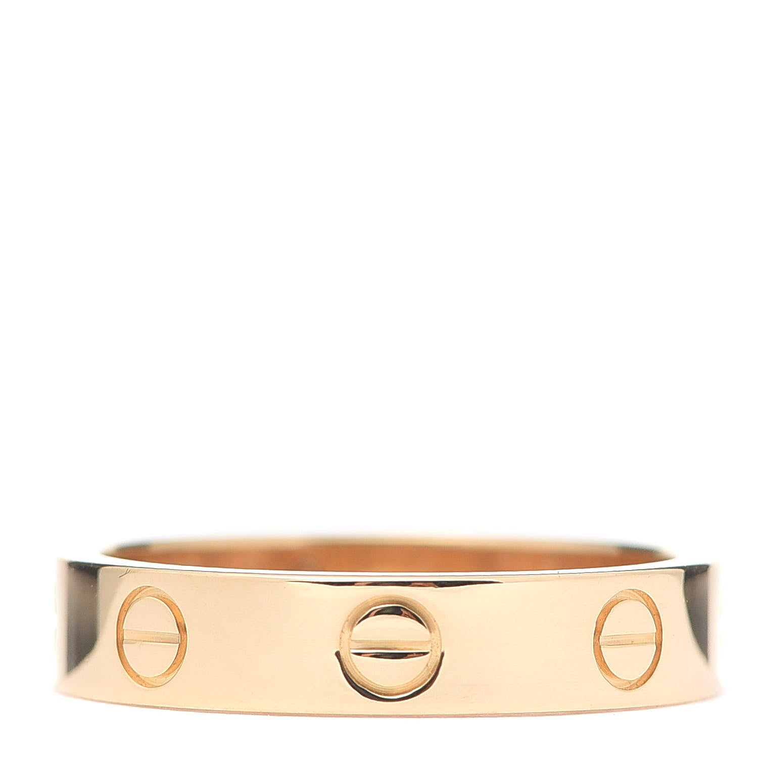 Cartier 18K Yellow Gold Diamond 4mm LOVE Wedding Band Ring 52 6 6 of 8