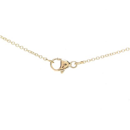 David Yurman 18K Yellow Gold Diamond Initial F Charm Necklace 4 of 5