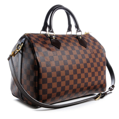 Louis Vuitton Damier Ebene Speedy Bandouliere 30 3 of 7