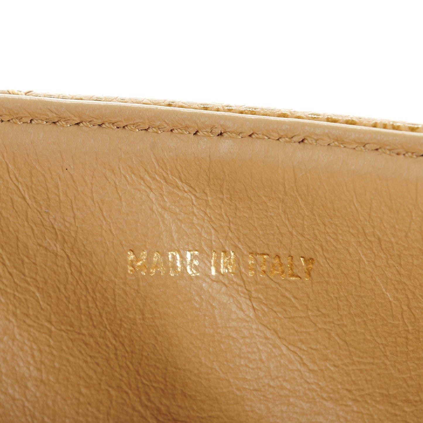 Caviar Quilted Medium Single Flap Beige