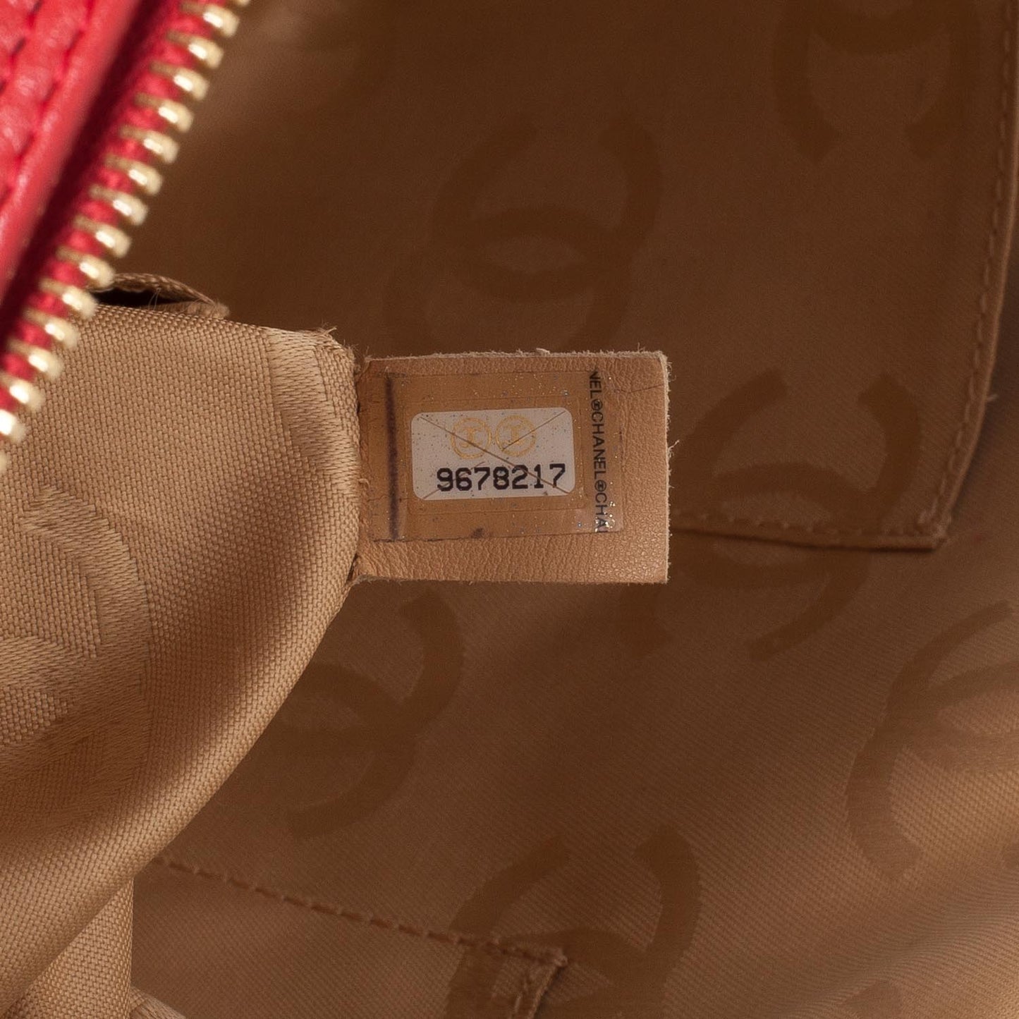 Leather CC Bowler Red