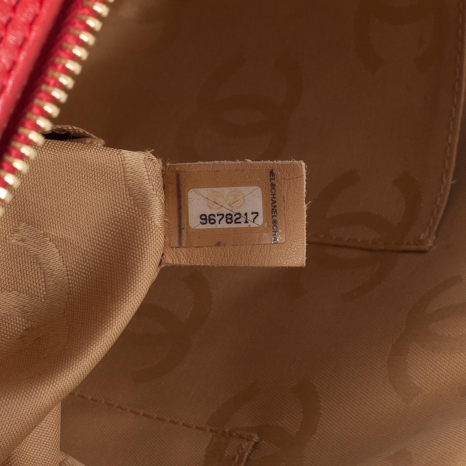 Chanel Leather CC Bowler Red 6 of 8