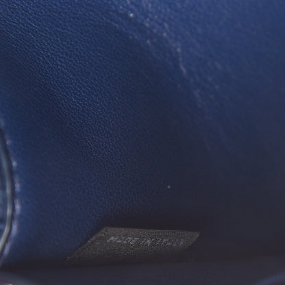 Prada Saffiano Lux Flap Wallet with Strap Bleuette 7 of 10