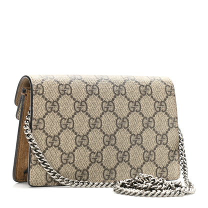 Gucci GG Supreme Monogram Super Mini Dionysus Shoulder Bag Taupe 3 of 11