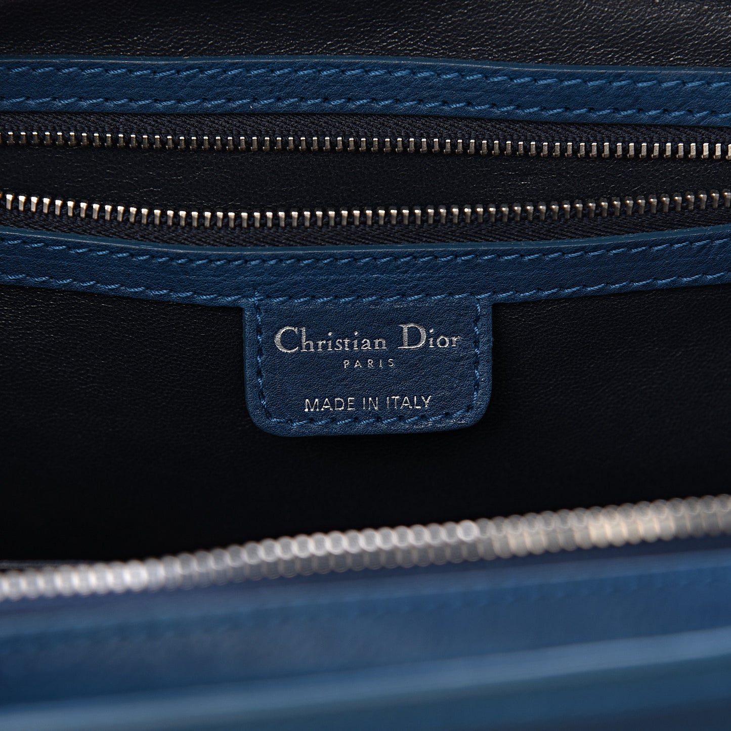 Calfskin Medium My Dior Satchel Turquoise