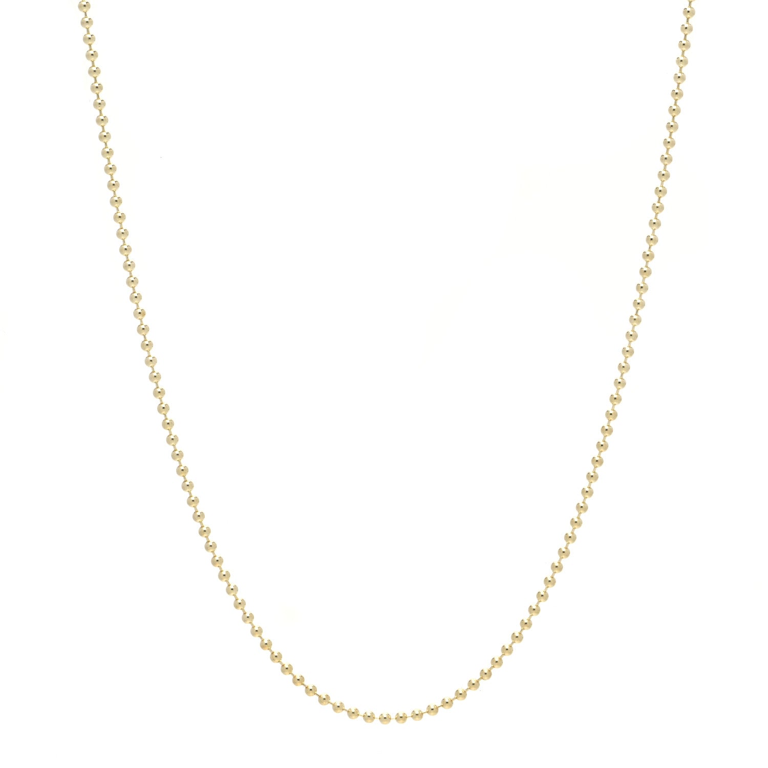 Temple St. Clair 18K Yellow Gold Ball Chain Necklace 18" 1 of 5