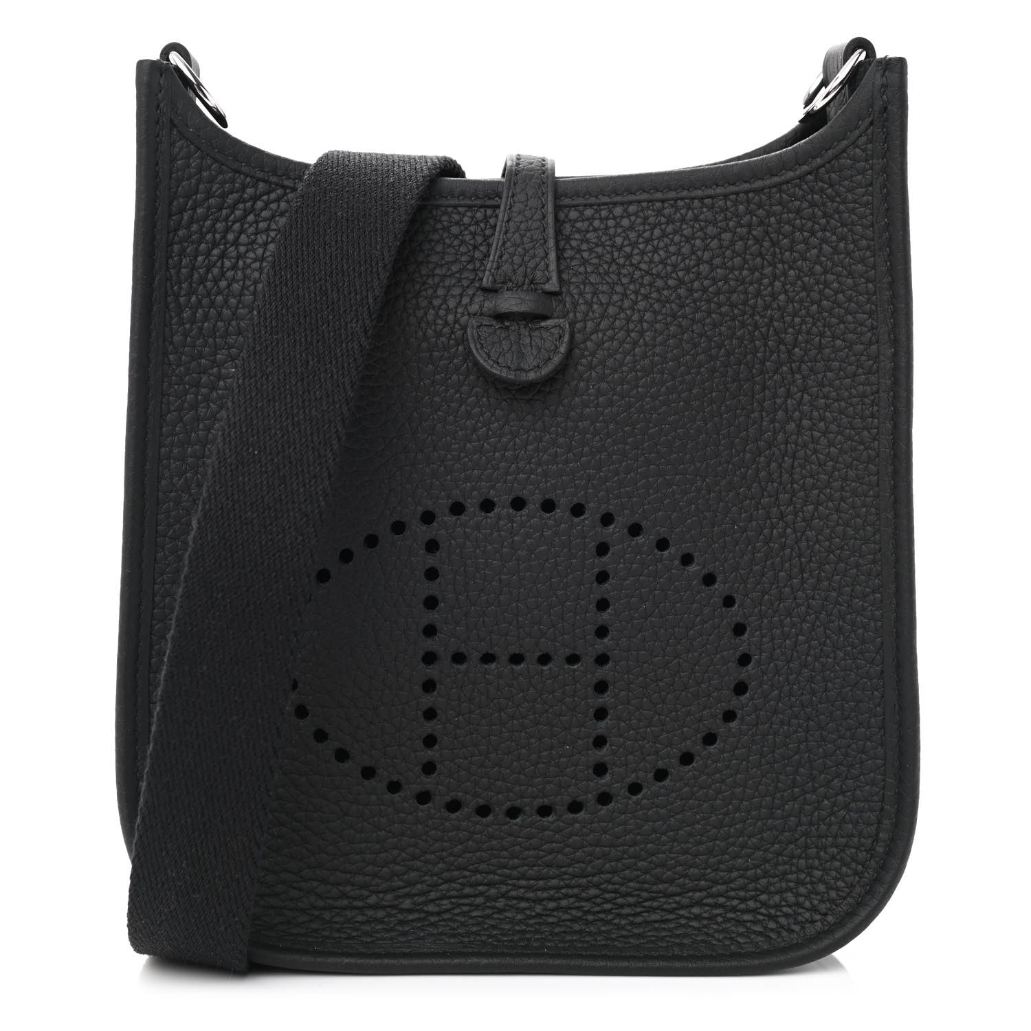 Hermes Taurillon Clemence Evelyne TPM Black 1 of 11