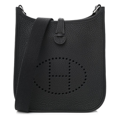 Hermes Taurillon Clemence Evelyne TPM Black 1 of 11