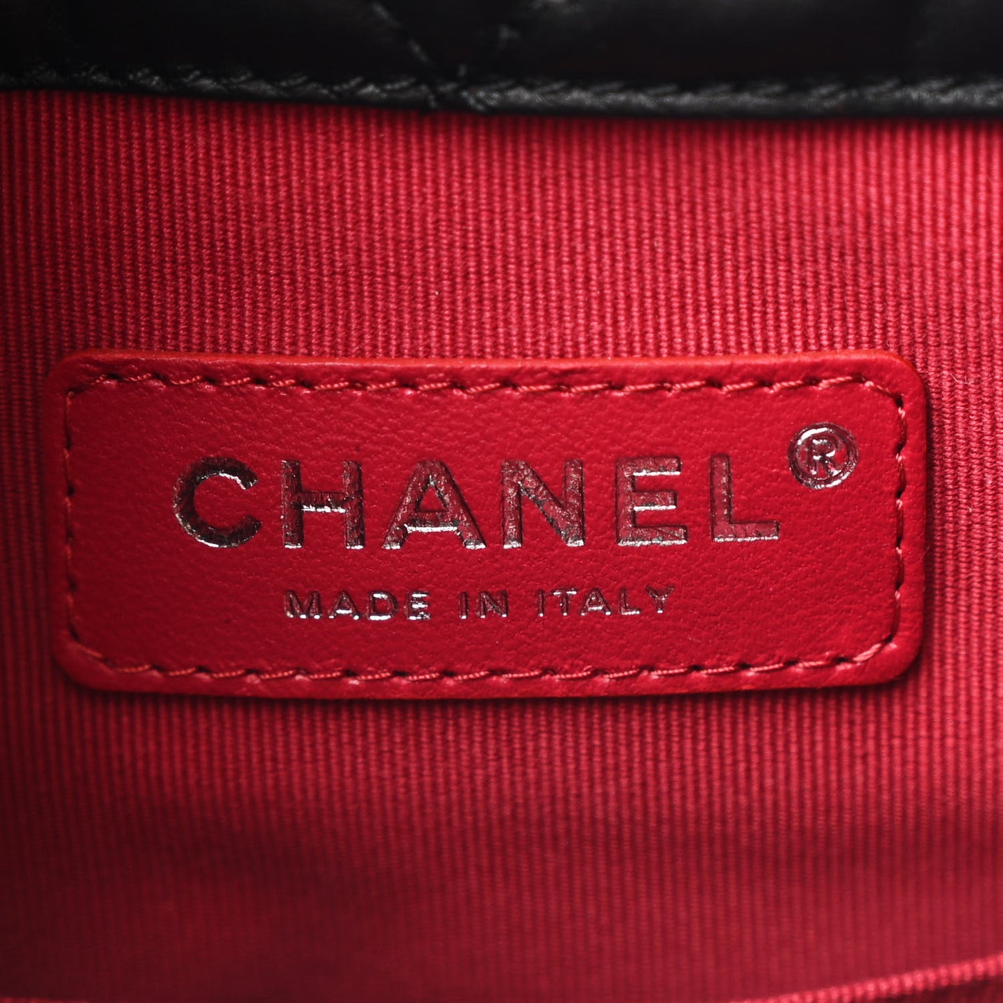 Aged Calfskin Quilted Small Gabrielle Backpack Black