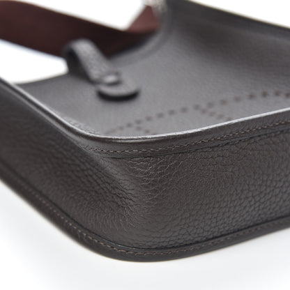 Hermes Taurillon Clemence Amazone Evelyne TPM Ebene Havane 7 of 10