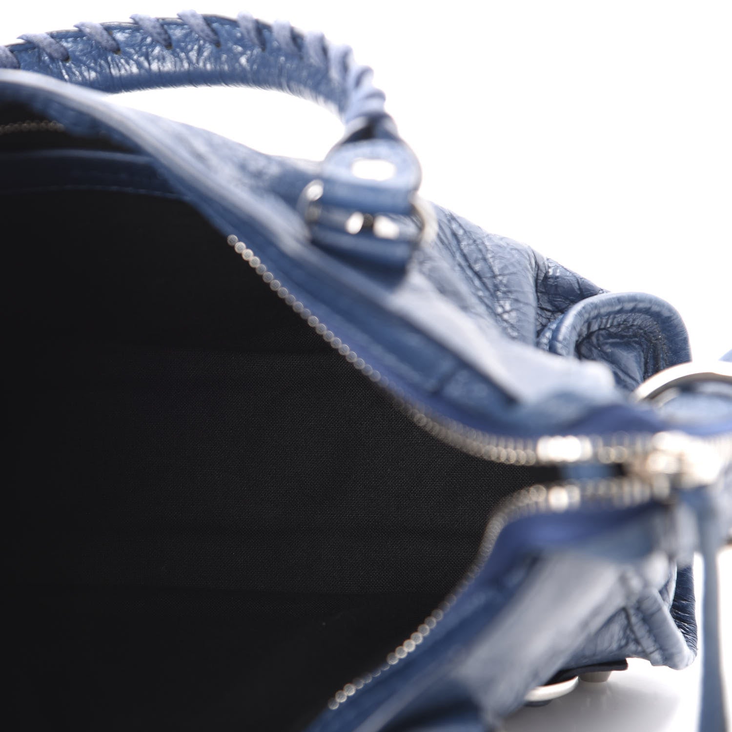 Balenciaga Agneau Classic Silver Hardware Mini City Bleu Profond 5 of 11