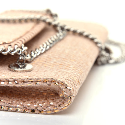Stella McCartney Metallic Woven Raffia Falabella Mini Crossbody Pink 10 of 10