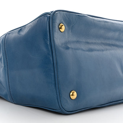 Miu Miu Vitello Shine Top Handle Satchel Oceano 8 of 13