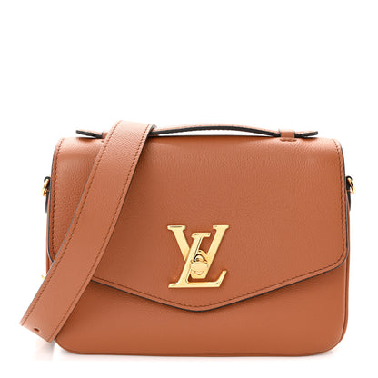 Louis Vuitton Grained Calfskin Lockme Oxford Cognac 1 of 9