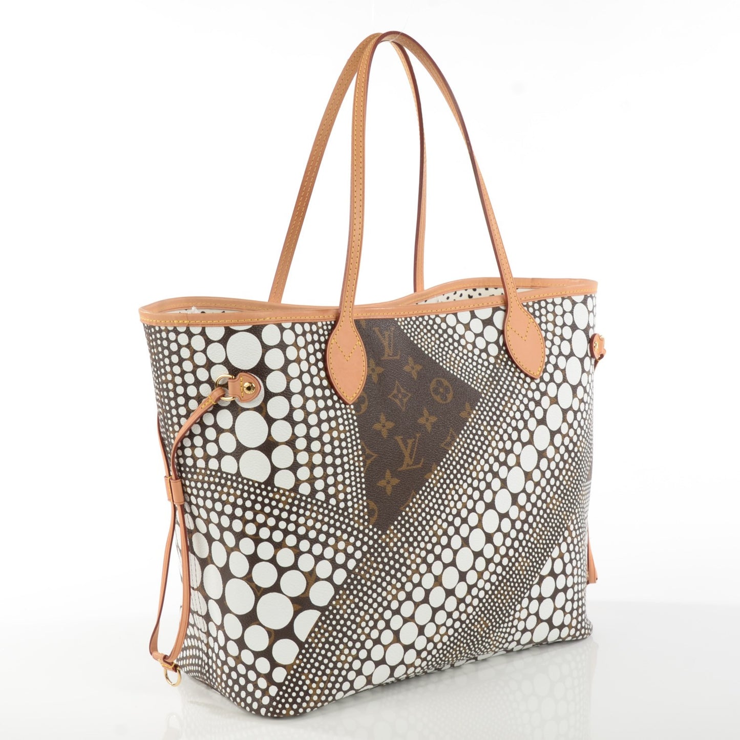 Monogram Kusama Waves Neverfull MM White
